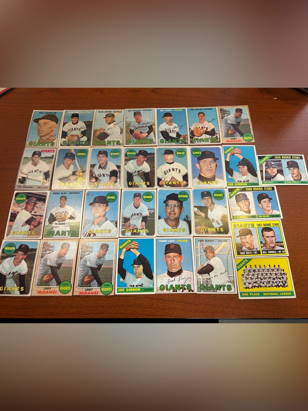Topps Major League 1960’s San Francisco Giants Baseball Cards (30 Cards)